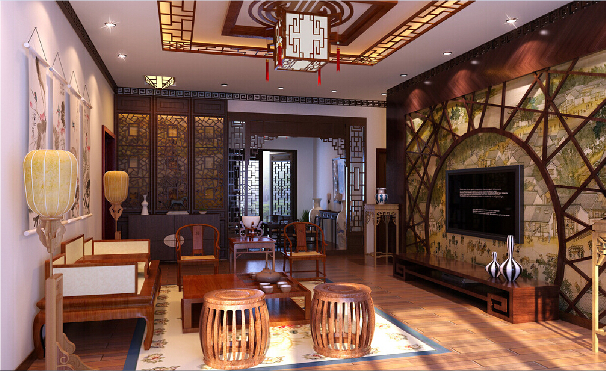 oriental style living room japanese chairs traditional design interior asian decoration chinese